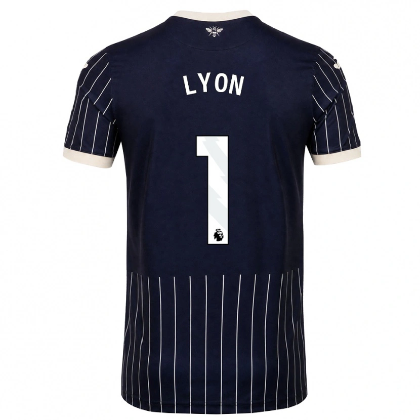 Danxen Barn Felix Lyon #1 Svart Vit Bortatröja Matchtröjor 2026/27 Tröjor T-Tröja