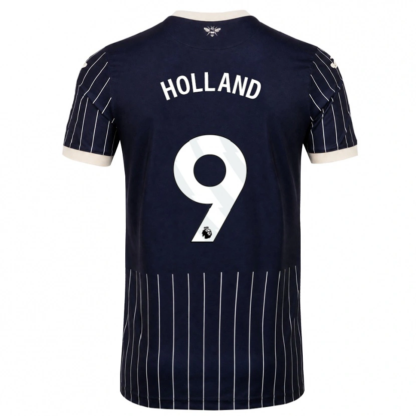 Danxen Barn Isaac Holland #9 Svart Vit Bortatröja Matchtröjor 2026/27 Tröjor T-Tröja