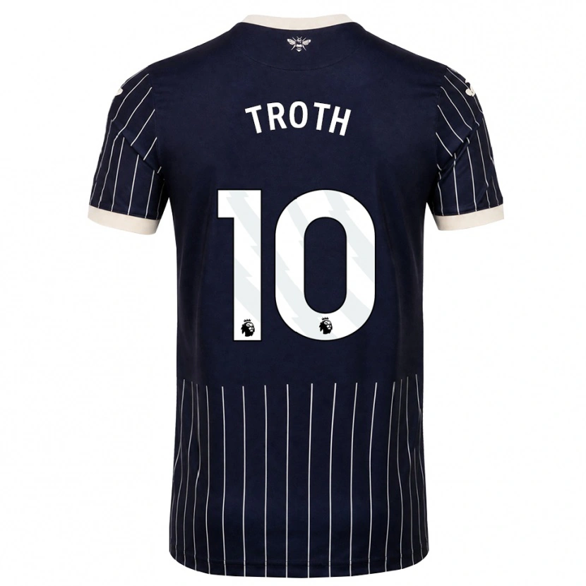 Danxen Barn Sophie Troth #10 Svart Vit Bortatröja Matchtröjor 2026/27 Tröjor T-Tröja