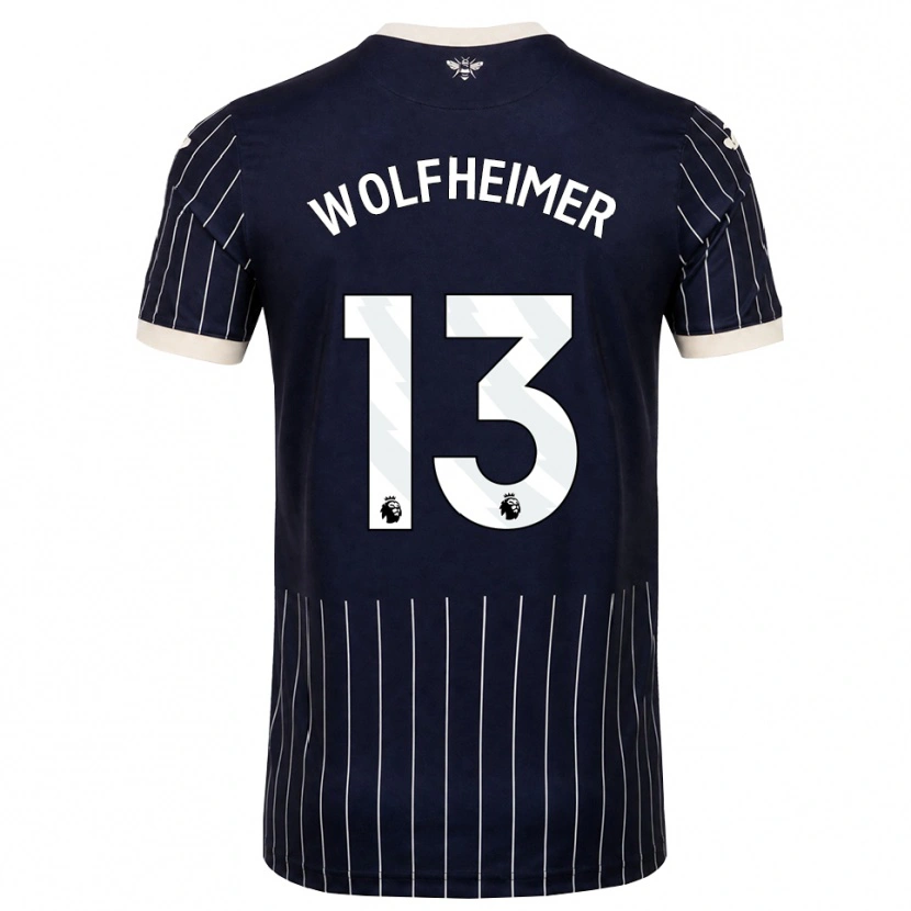 Danxen Barn Connor Wolfheimer #13 Svart Vit Bortatröja Matchtröjor 2026/27 Tröjor T-Tröja