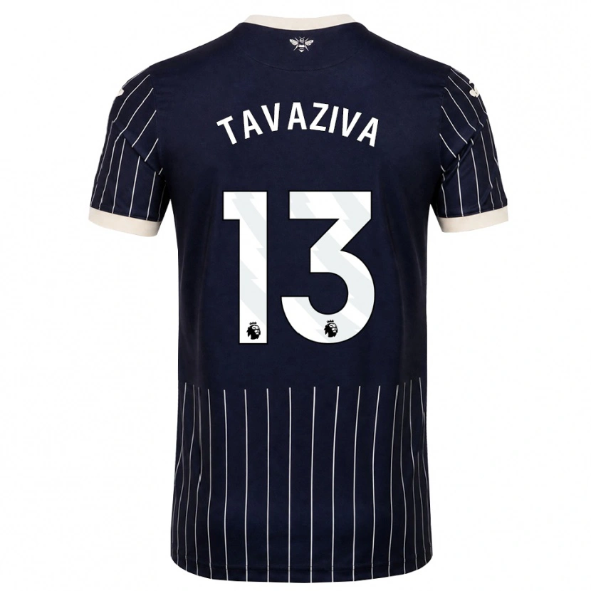 Danxen Barn Marley Tavaziva #13 Svart Vit Bortatröja Matchtröjor 2026/27 Tröjor T-Tröja