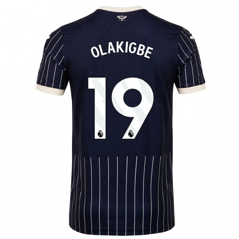 Danxen Barn Michael Olakigbe #19 Svart Vit Bortatröja Matchtröjor 2026/27 Tröjor T-Tröja