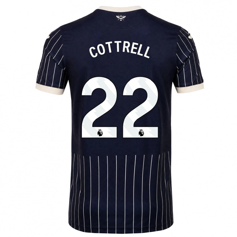 Danxen Barn Eleonora Cottrell #22 Svart Vit Bortatröja Matchtröjor 2026/27 Tröjor T-Tröja