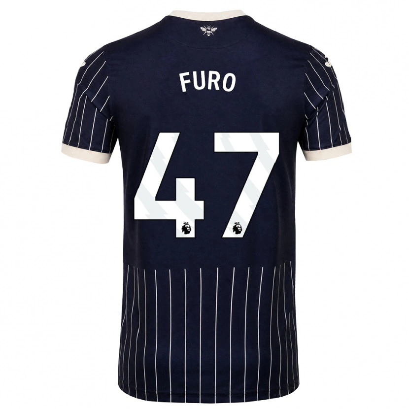 Danxen Barn Kaye Furo #47 Svart Vit Bortatröja Matchtröjor 2026/27 Tröjor T-Tröja