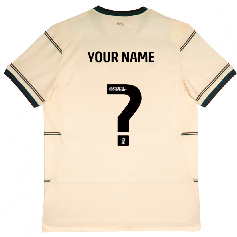 Danxen Barn Ditt Namn #0 Beige Vinröd Bortatröja Matchtröjor 2026/27 Tröjor T-Tröja