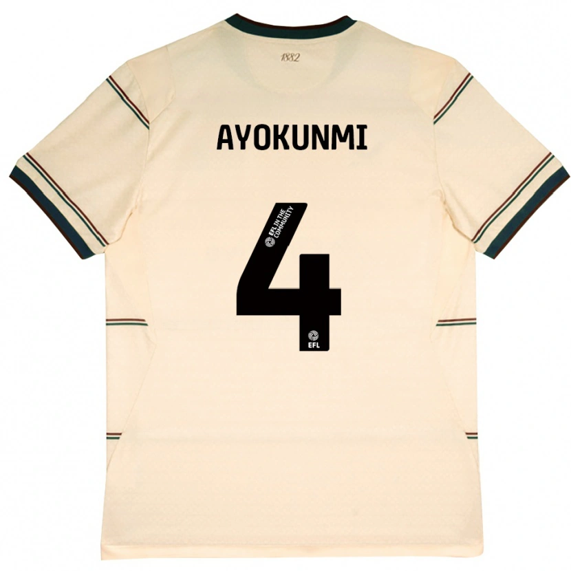 Danxen Barn Darren Ayokunmi #4 Beige Vinröd Bortatröja Matchtröjor 2026/27 Tröjor T-Tröja