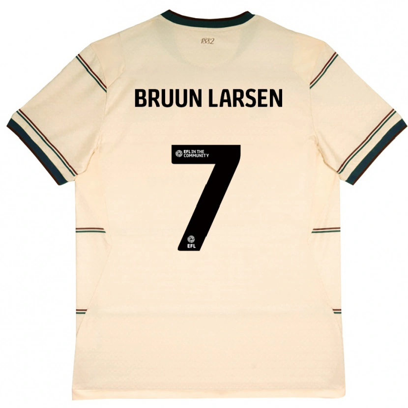 Danxen Barn Jacob Bruun Larsen #7 Beige Vinröd Bortatröja Matchtröjor 2026/27 Tröjor T-Tröja