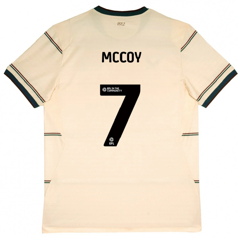 Danxen Barn Adam Mccoy #7 Beige Vinröd Bortatröja Matchtröjor 2026/27 Tröjor T-Tröja