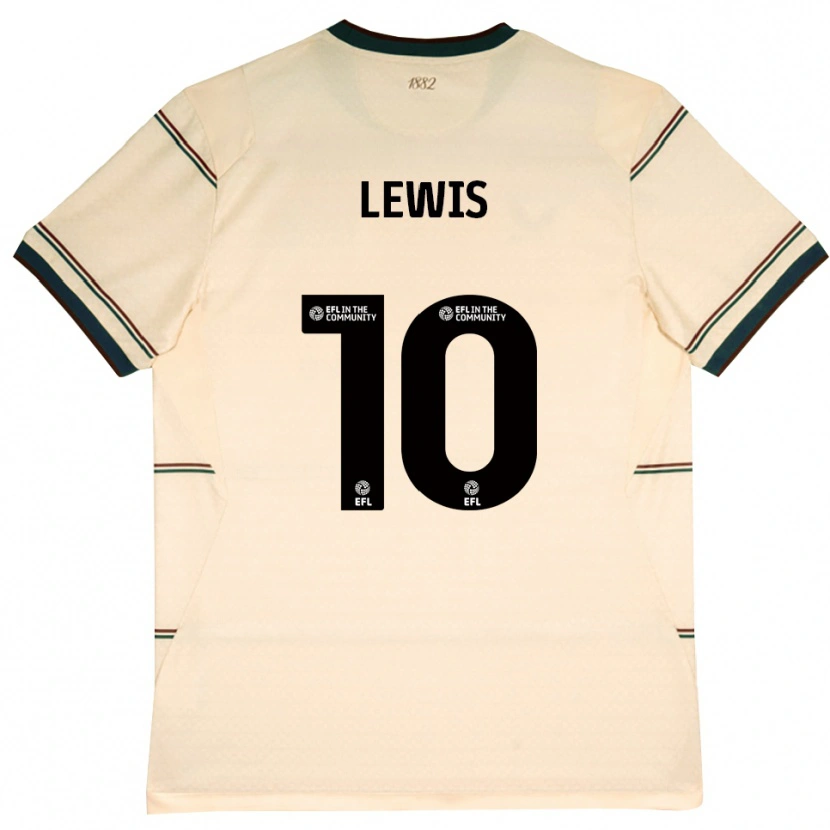Danxen Barn James Lewis #10 Beige Vinröd Bortatröja Matchtröjor 2026/27 Tröjor T-Tröja