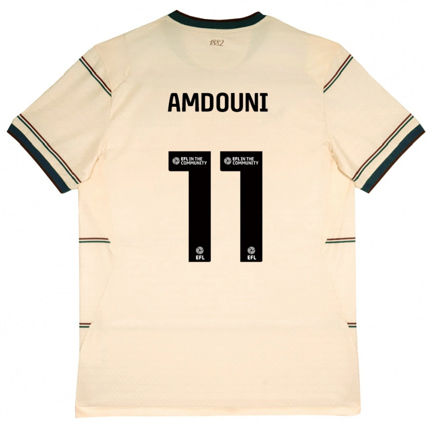 Danxen Barn Zeki Amdouni #11 Beige Vinröd Bortatröja Matchtröjor 2026/27 Tröjor T-Tröja