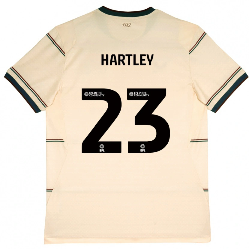Danxen Barn Naomi Hartley #23 Beige Vinröd Bortatröja Matchtröjor 2026/27 Tröjor T-Tröja