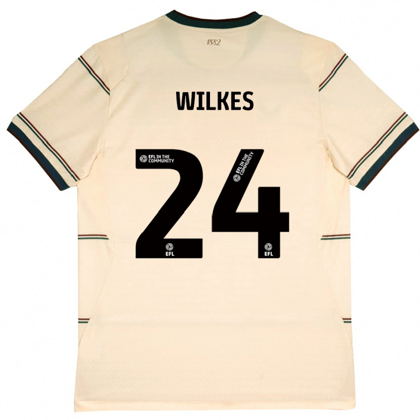 Danxen Barn Tilly Wilkes #24 Beige Vinröd Bortatröja Matchtröjor 2026/27 Tröjor T-Tröja