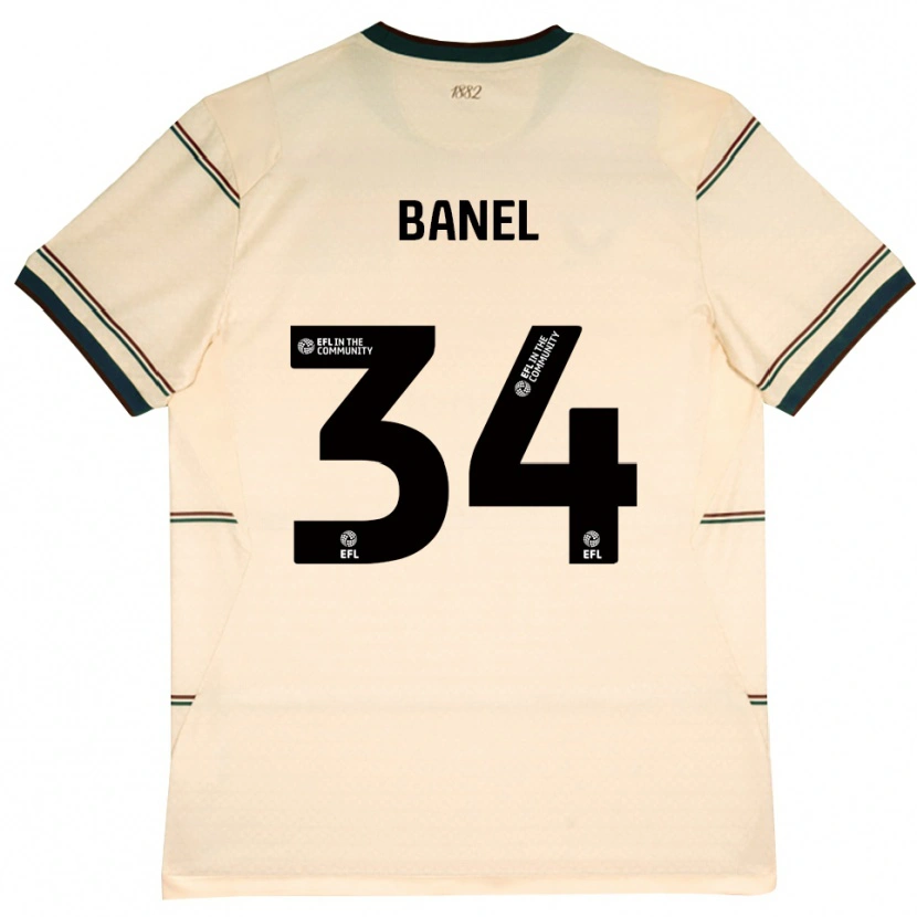 Danxen Barn Jaydon Banel #34 Beige Vinröd Bortatröja Matchtröjor 2026/27 Tröjor T-Tröja