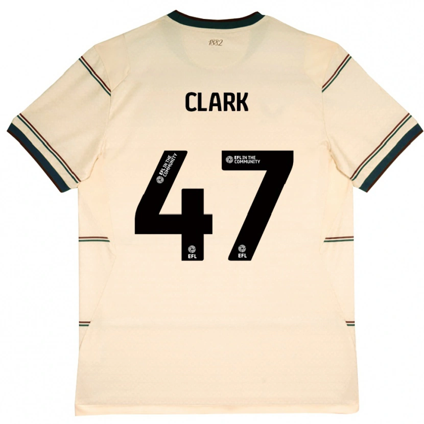 Danxen Barn Ellis Clark #47 Beige Vinröd Bortatröja Matchtröjor 2026/27 Tröjor T-Tröja