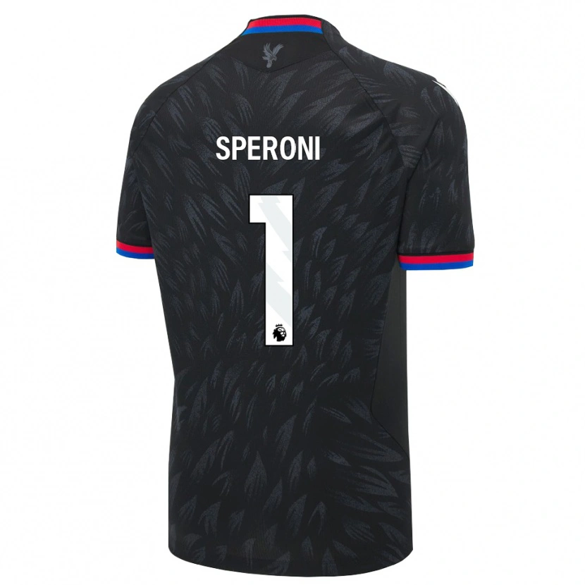 Danxen Barn Thiago Speroni #1 Svart Blå Röd Bortatröja Matchtröjor 2026/27 Tröjor T-Tröja