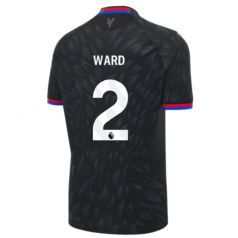 Danxen Barn Joel Ward #2 Svart Blå Röd Bortatröja Matchtröjor 2026/27 Tröjor T-Tröja