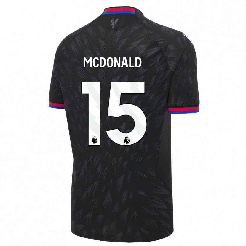 Danxen Barn Jayden Mcdonald #15 Svart Blå Röd Bortatröja Matchtröjor 2026/27 Tröjor T-Tröja