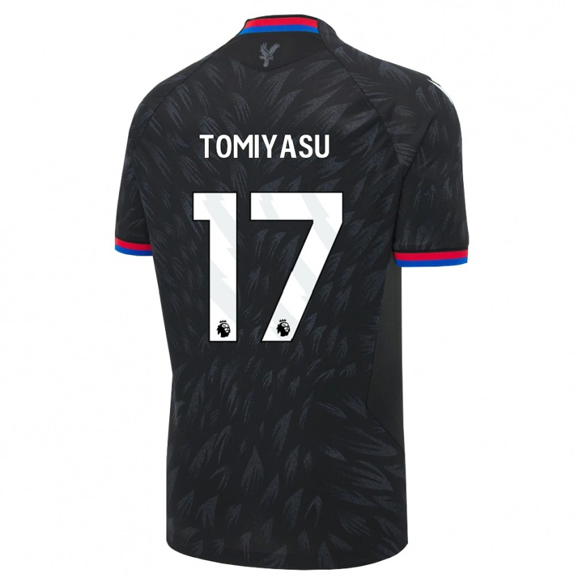 Danxen Barn Takehiro Tomiyasu #17 Svart Blå Röd Bortatröja Matchtröjor 2026/27 Tröjor T-Tröja