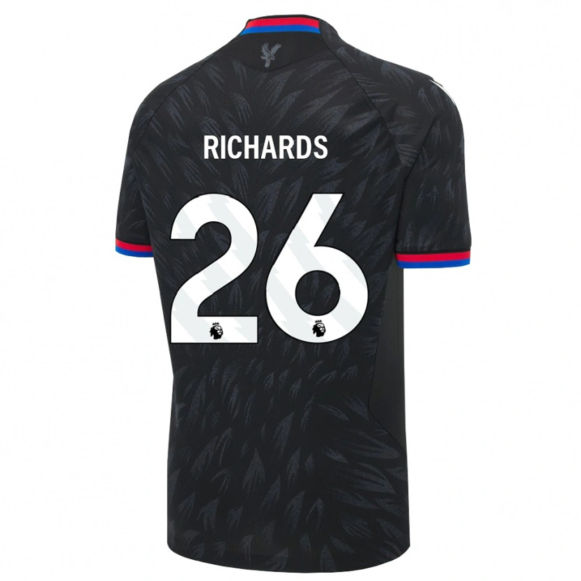 Danxen Barn Chris Richards #26 Svart Blå Röd Bortatröja Matchtröjor 2026/27 Tröjor T-Tröja