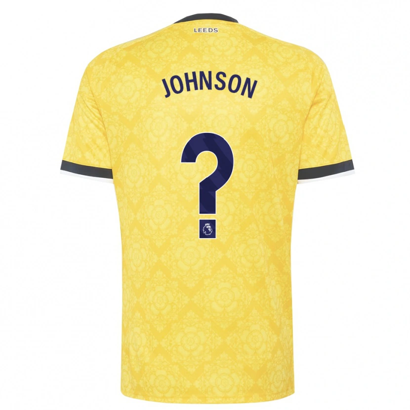 Danxen Barn Oluwatobi Johnson #0 Gul Vit Svart Bortatröja Matchtröjor 2026/27 Tröjor T-Tröja