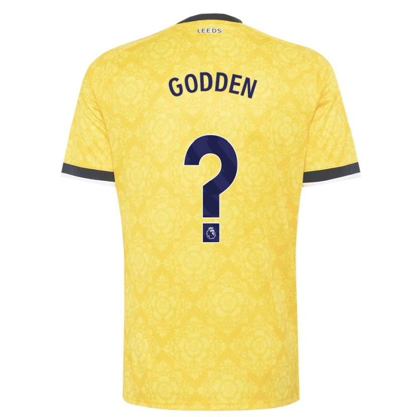 Danxen Barn Scott Godden #0 Gul Vit Svart Bortatröja Matchtröjor 2026/27 Tröjor T-Tröja