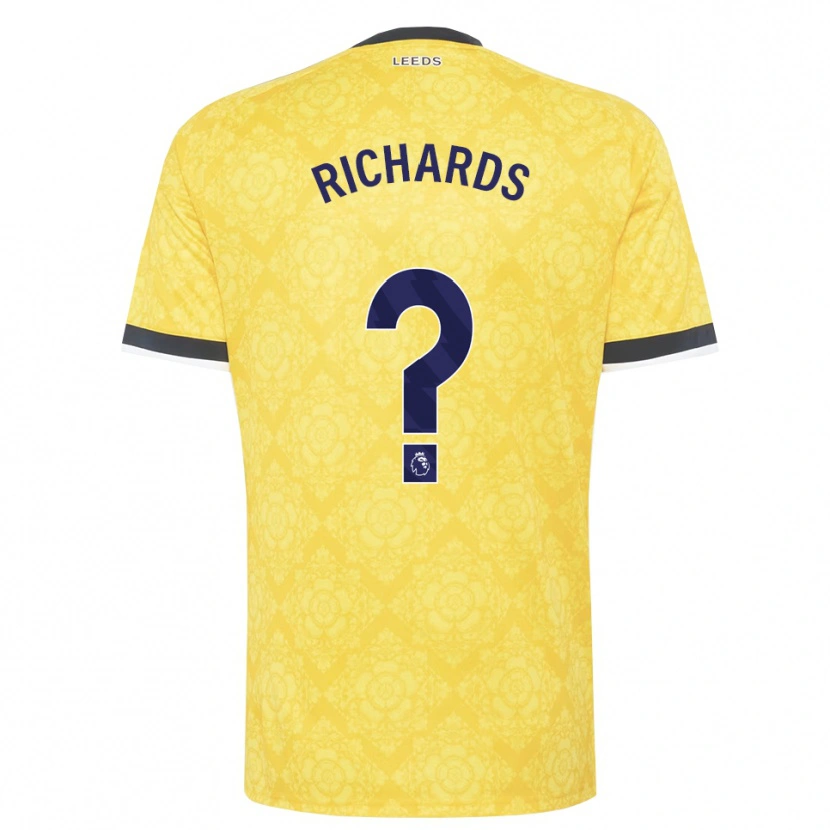 Danxen Barn Joe Richards #0 Gul Vit Svart Bortatröja Matchtröjor 2026/27 Tröjor T-Tröja
