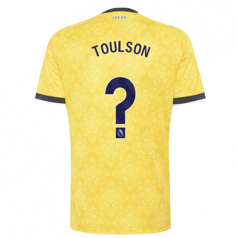 Danxen Barn Daniel Toulson #0 Gul Vit Svart Bortatröja Matchtröjor 2026/27 Tröjor T-Tröja