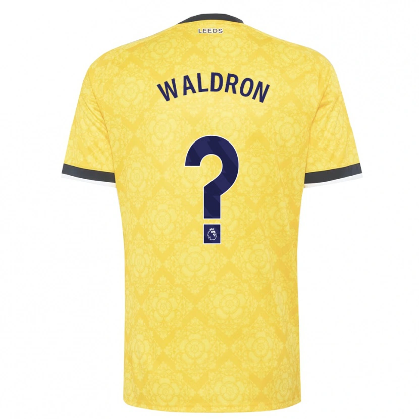 Danxen Barn Ruby Waldron #0 Gul Vit Svart Bortatröja Matchtröjor 2026/27 Tröjor T-Tröja