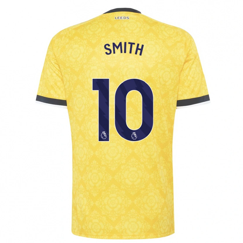 Danxen Barn Kathryn Smith #10 Gul Vit Svart Bortatröja Matchtröjor 2026/27 Tröjor T-Tröja