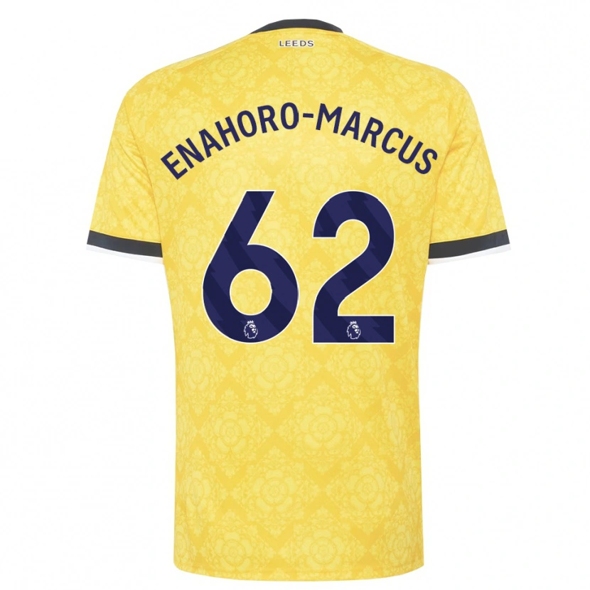 Danxen Barn Louis Enahoro-Marcus #62 Gul Vit Svart Bortatröja Matchtröjor 2026/27 Tröjor T-Tröja