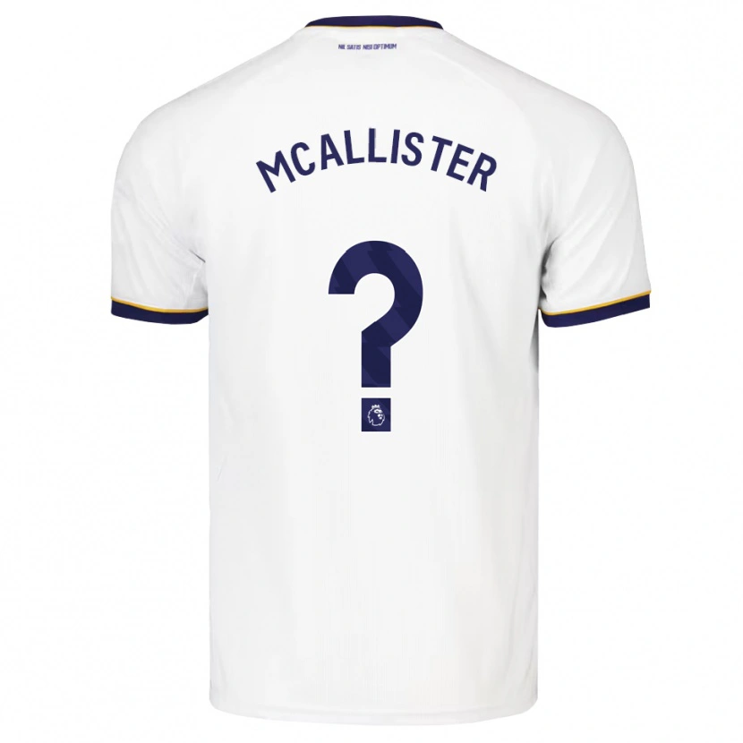 Danxen Barn Sean Mcallister #0 Midnattsblå Vit Gul Bortatröja Matchtröjor 2026/27 Tröjor T-Tröja