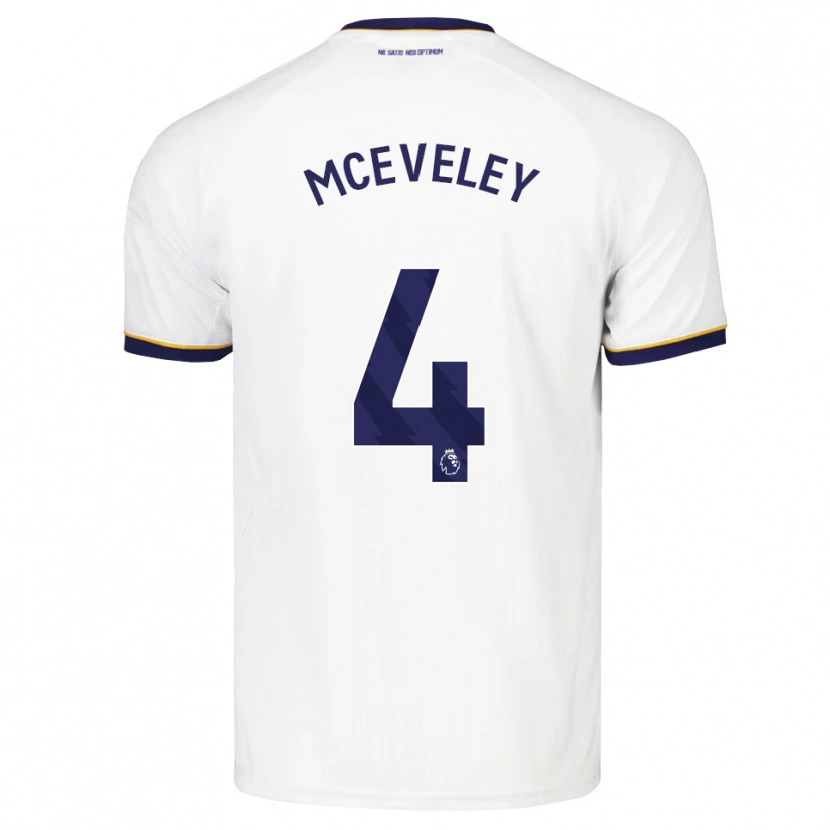 Danxen Barn Harlow Mceveley #4 Midnattsblå Vit Gul Bortatröja Matchtröjor 2026/27 Tröjor T-Tröja
