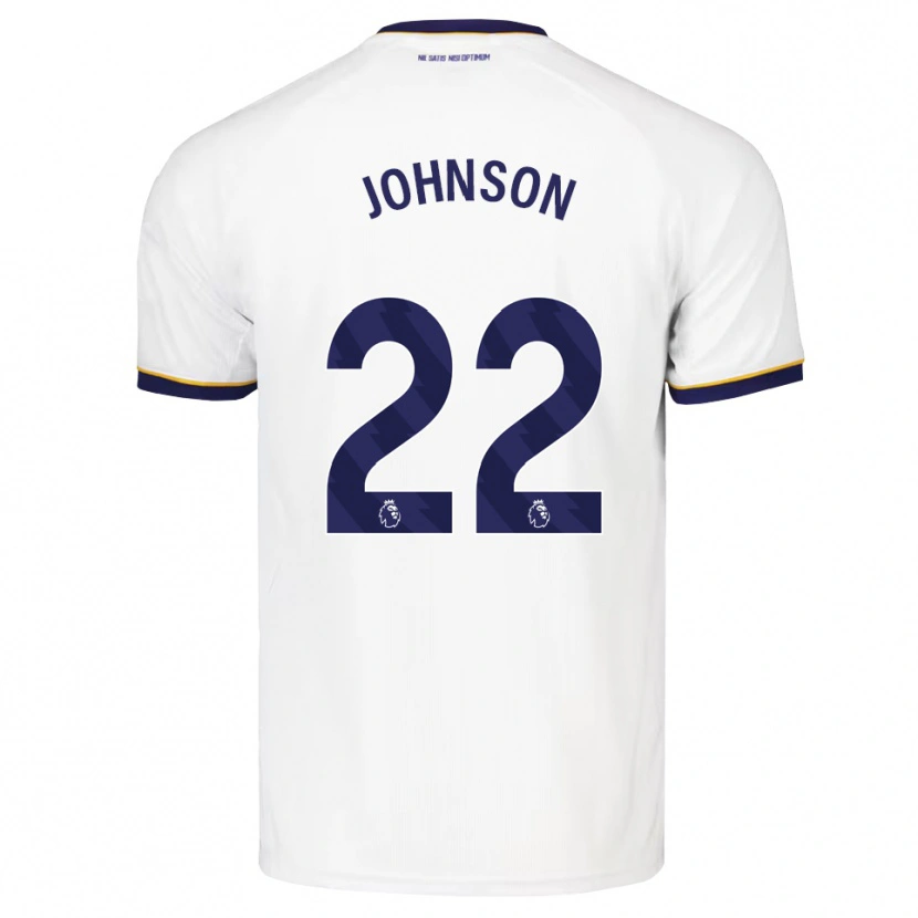 Danxen Barn Brennan Johnson #22 Midnattsblå Vit Gul Bortatröja Matchtröjor 2026/27 Tröjor T-Tröja