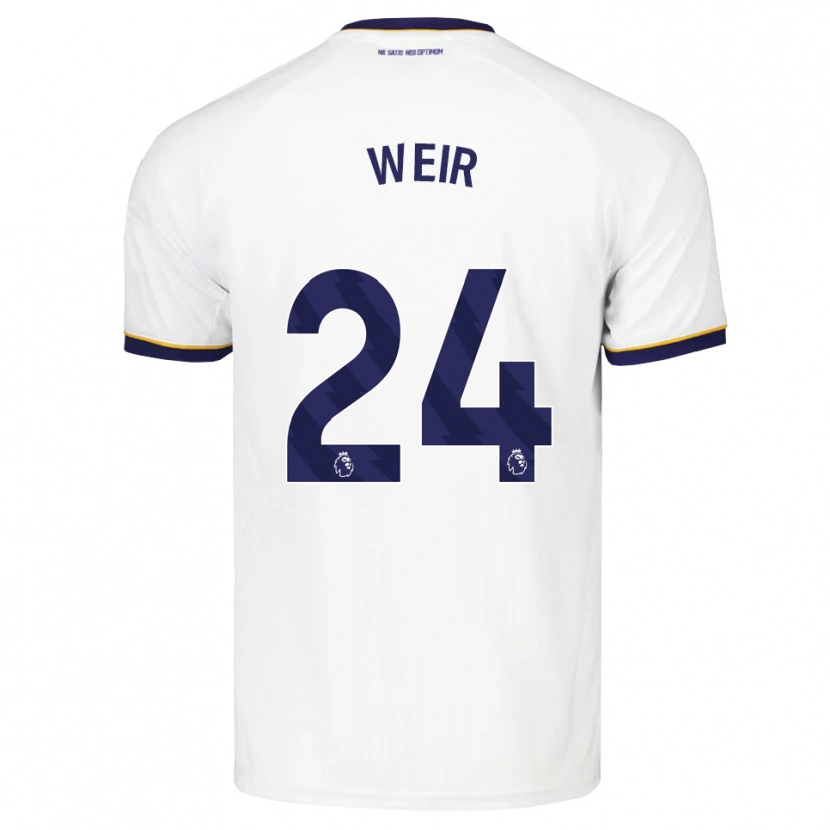 Danxen Barn Kenzie Weir #24 Midnattsblå Vit Gul Bortatröja Matchtröjor 2026/27 Tröjor T-Tröja