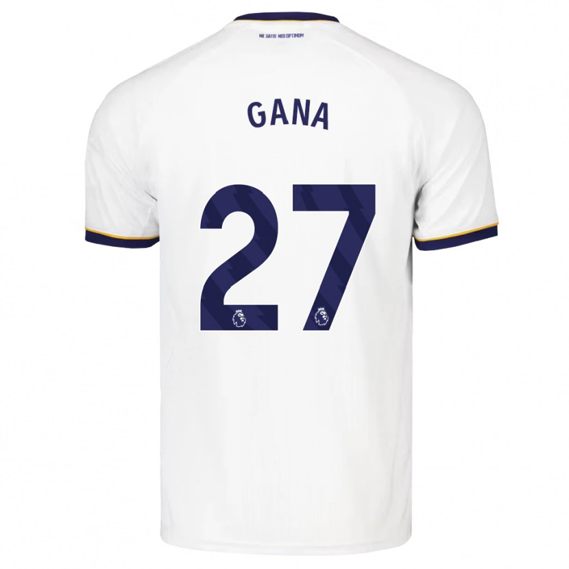 Danxen Barn Idrissa Gueye #27 Midnattsblå Vit Gul Bortatröja Matchtröjor 2026/27 Tröjor T-Tröja