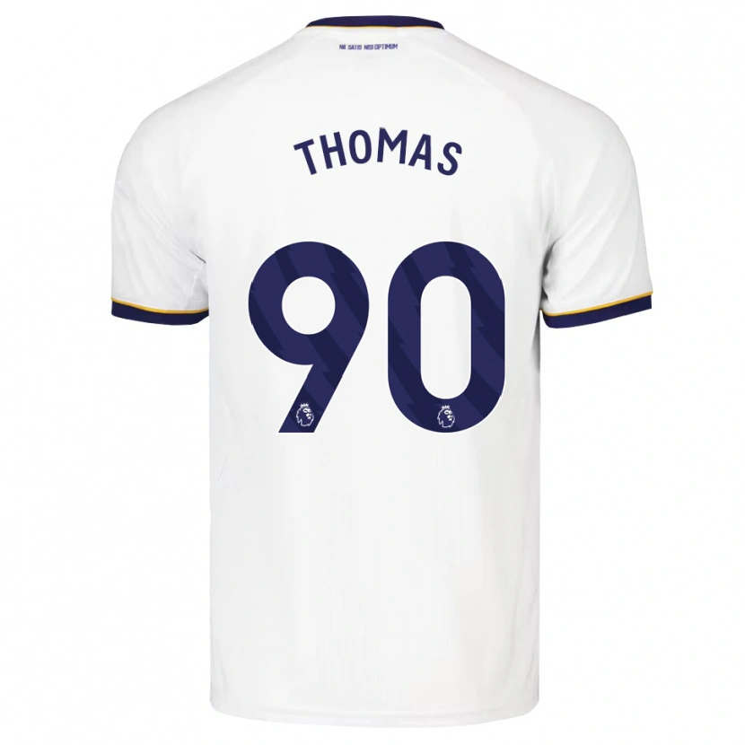 Danxen Barn Aled Thomas #90 Midnattsblå Vit Gul Bortatröja Matchtröjor 2026/27 Tröjor T-Tröja