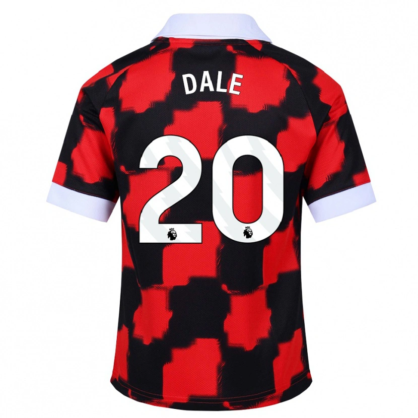 Danxen Barn Olivia Dale #20 Röd Vit Svart Bortatröja Matchtröjor 2026/27 Tröjor T-Tröja