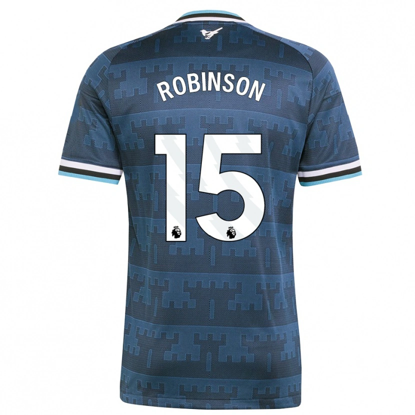 Danxen Barn Charlie Robinson #15 Gul Svart Blå Bortatröja Matchtröjor 2026/27 Tröjor T-Tröja