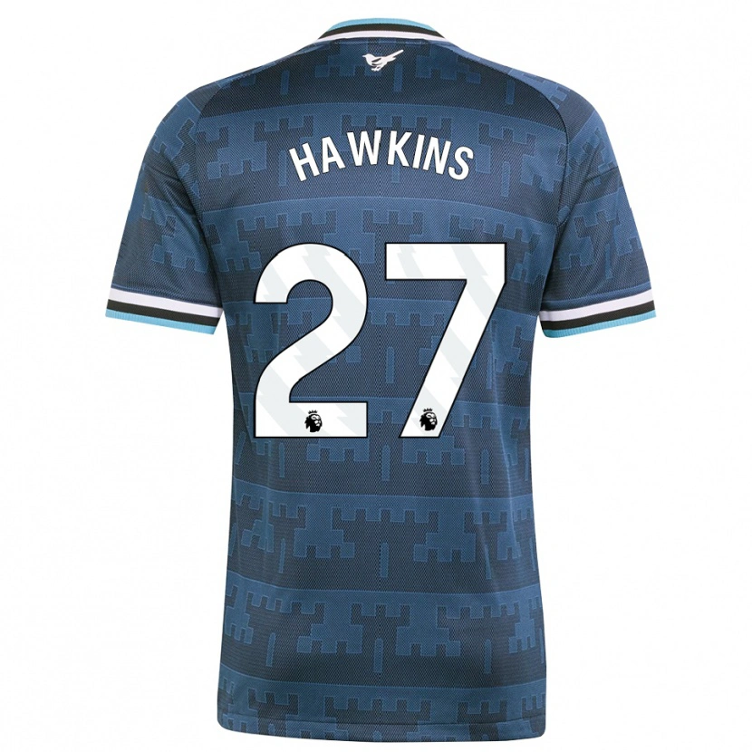 Danxen Barn Hannah Hawkins #27 Gul Svart Blå Bortatröja Matchtröjor 2026/27 Tröjor T-Tröja