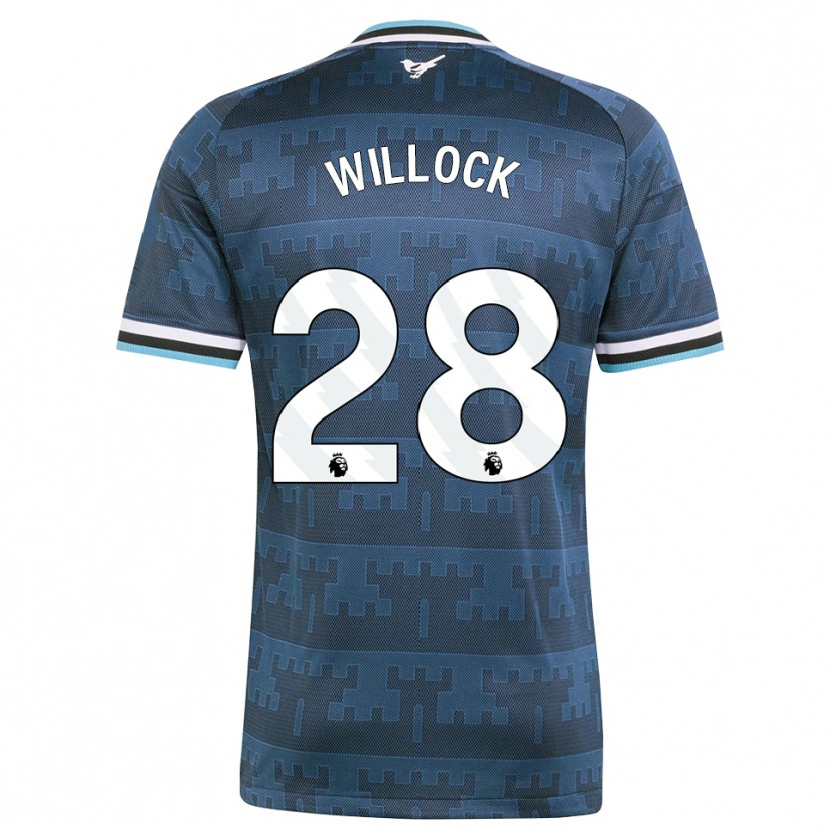 Danxen Barn Joe Willock #28 Gul Svart Blå Bortatröja Matchtröjor 2026/27 Tröjor T-Tröja
