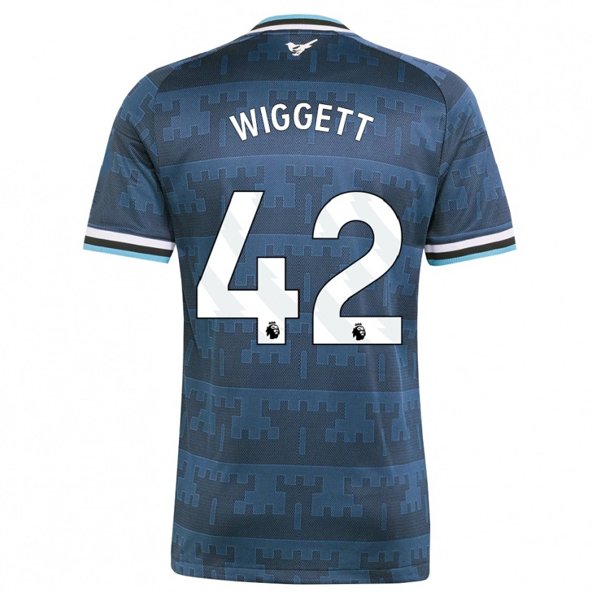Danxen Barn Charlie Wiggett #42 Gul Svart Blå Bortatröja Matchtröjor 2026/27 Tröjor T-Tröja
