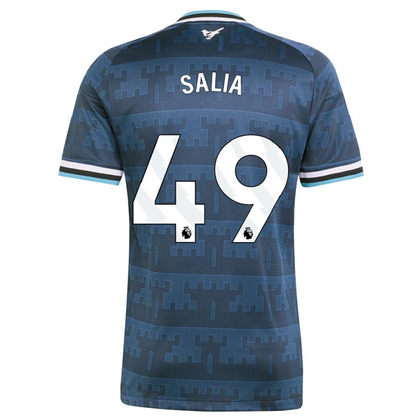 Danxen Barn Vakhtang Salia #49 Gul Svart Blå Bortatröja Matchtröjor 2026/27 Tröjor T-Tröja