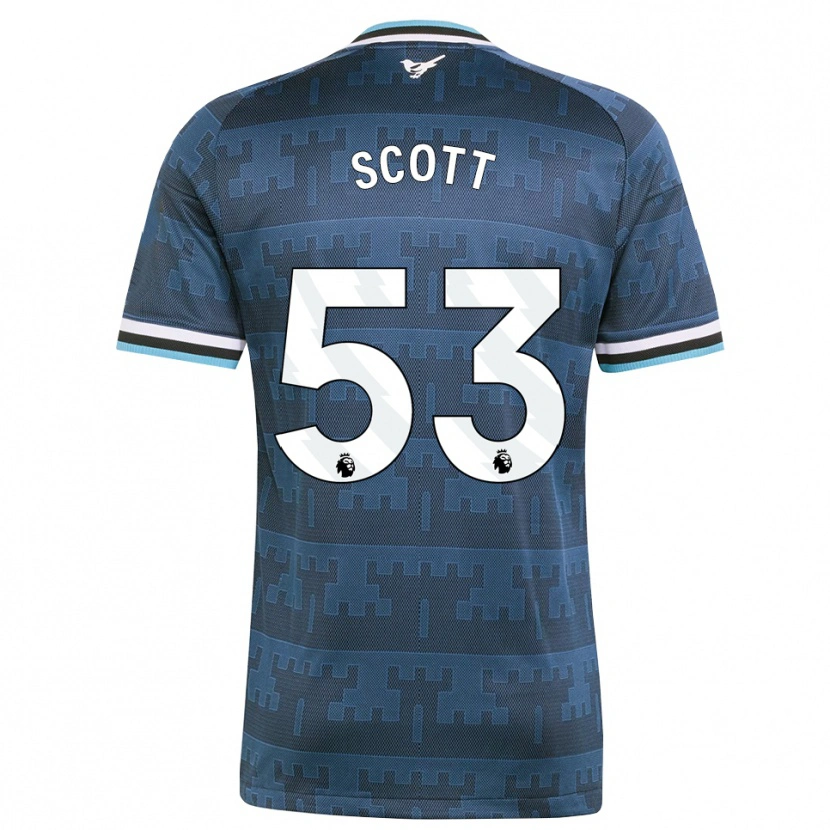 Danxen Barn Joshua Scott #53 Gul Svart Blå Bortatröja Matchtröjor 2026/27 Tröjor T-Tröja