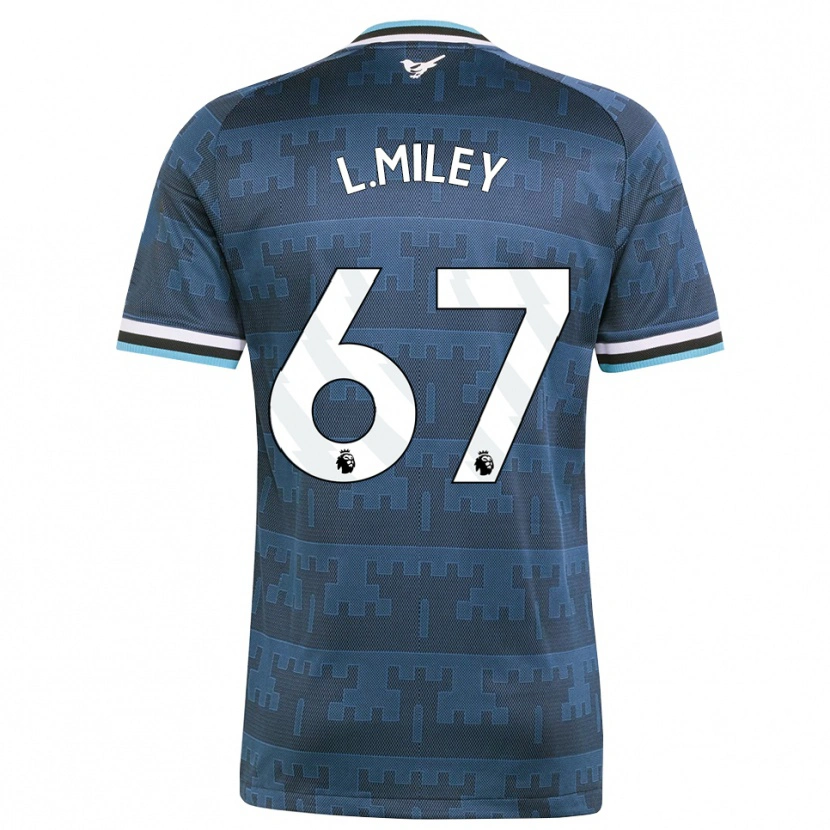 Danxen Barn Lewis Miley #67 Gul Svart Blå Bortatröja Matchtröjor 2026/27 Tröjor T-Tröja