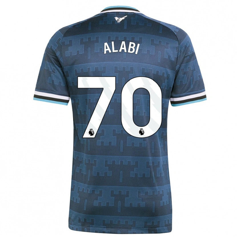 Danxen Barn Sam Alabi #70 Gul Svart Blå Bortatröja Matchtröjor 2026/27 Tröjor T-Tröja