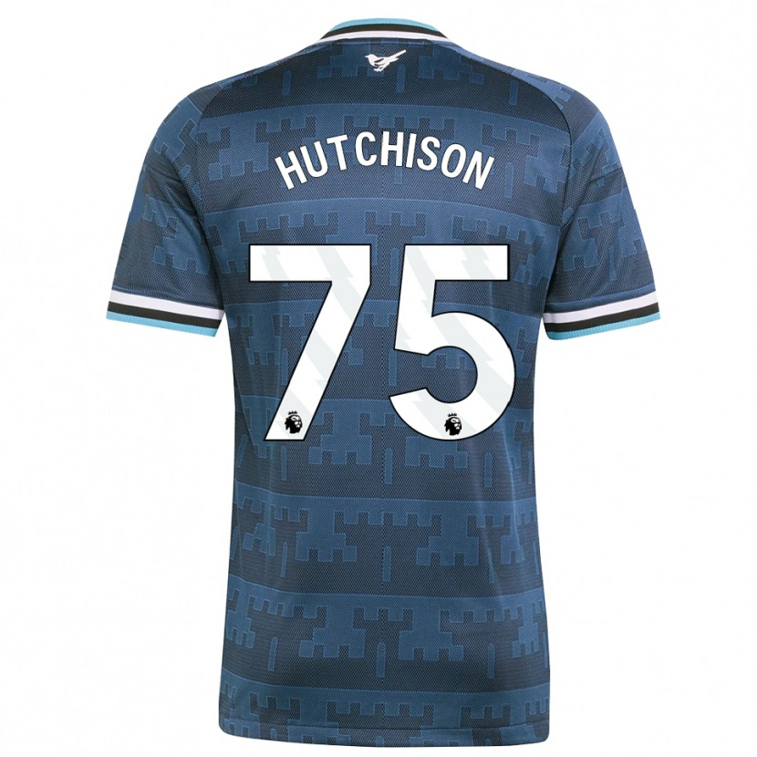 Danxen Barn Alfie Hutchison #75 Gul Svart Blå Bortatröja Matchtröjor 2026/27 Tröjor T-Tröja