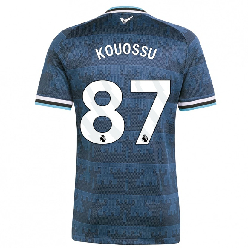 Danxen Barn Jayden Kouossu #87 Gul Svart Blå Bortatröja Matchtröjor 2026/27 Tröjor T-Tröja