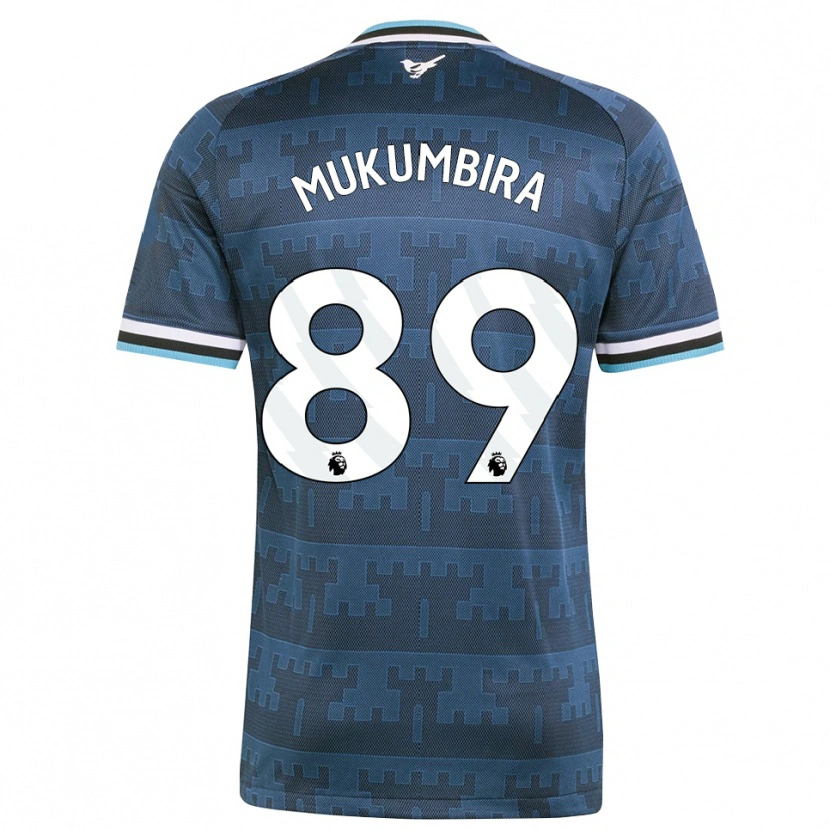 Danxen Barn Leon Mukumbira #89 Gul Svart Blå Bortatröja Matchtröjor 2026/27 Tröjor T-Tröja