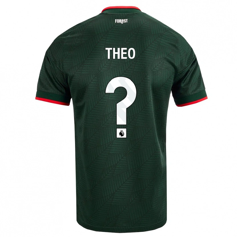 Danxen Barn Theo Robinson #0 Mörk Grön Röd Bortatröja Matchtröjor 2026/27 Tröjor T-Tröja