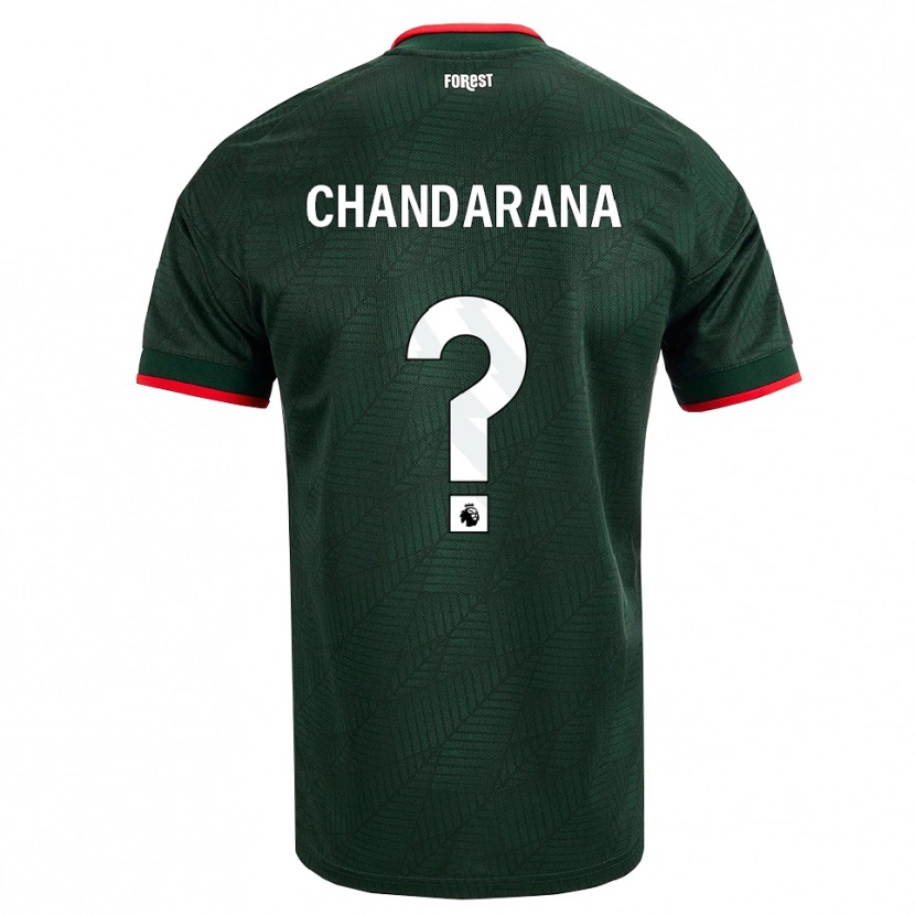 Danxen Barn Millie Chandarana #0 Mörk Grön Röd Bortatröja Matchtröjor 2026/27 Tröjor T-Tröja